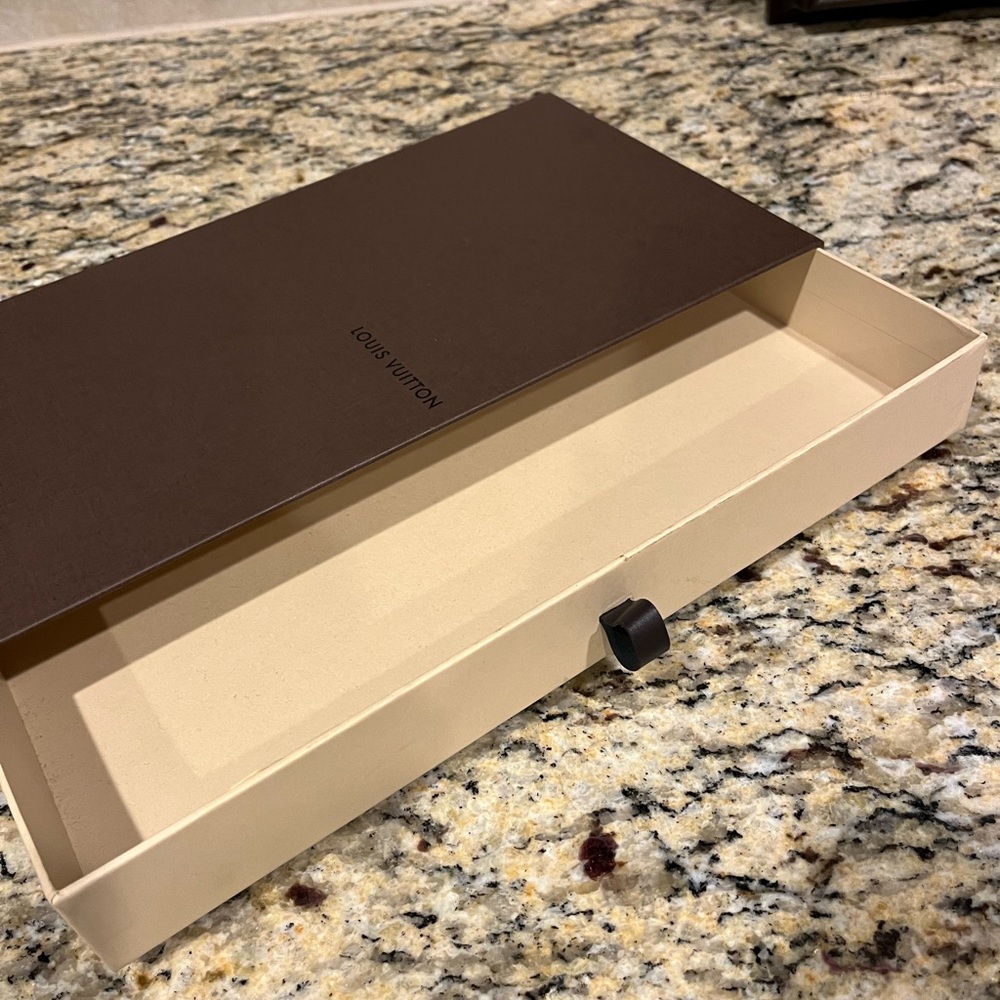 Louis Vuitton Dark Brown and Cream Accessory Tray